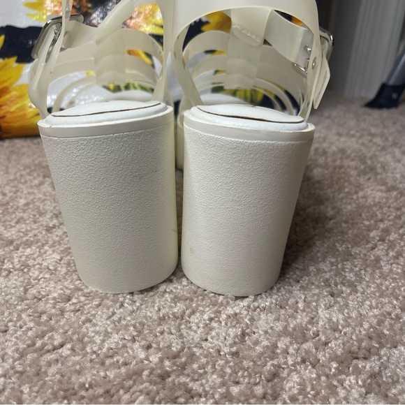 Aldo Cream Platform Sandals - Picture 3 of 5